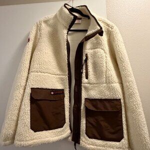 Canada Weather Gear coat, Women's faux fur, white winter coat, size small